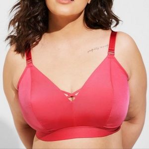 NWT Torrid Honeysuckle Pink Buxy Bralette 4D-DD